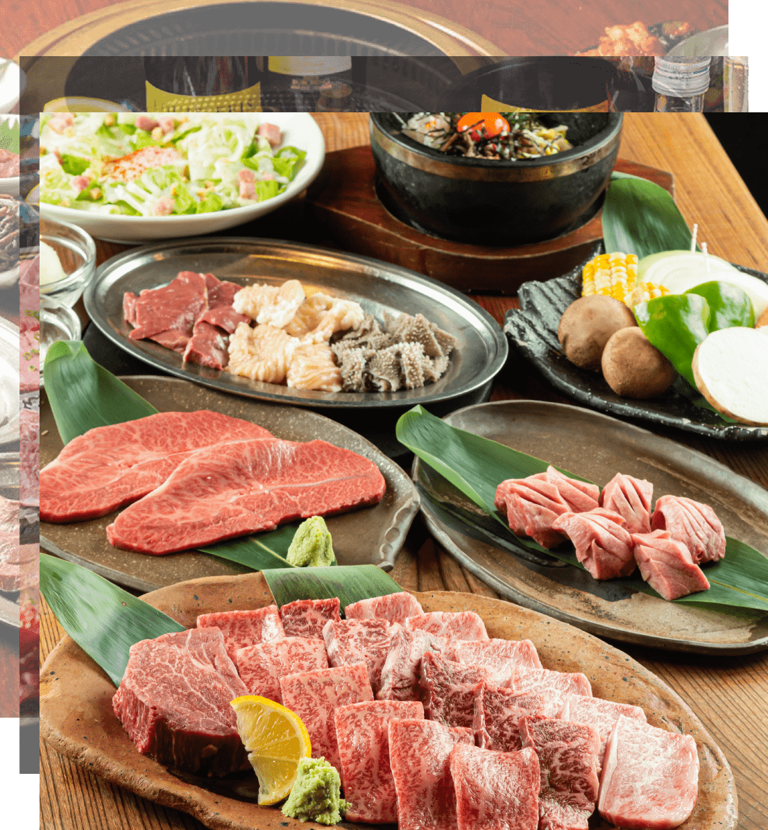 しっかり派7,000円コース（税込）上質な肉のみを使用した極上宴会コースはこちら！